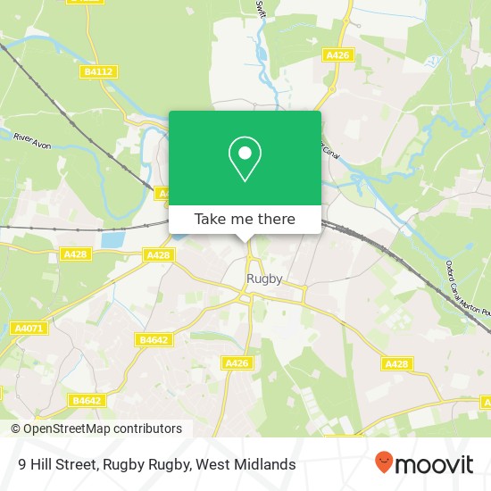 9 Hill Street, Rugby Rugby map