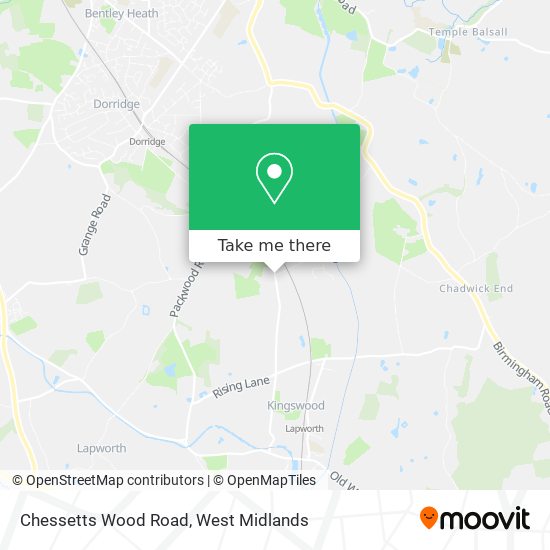 Chessetts Wood Road map