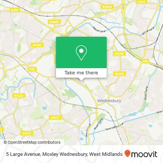 5 Large Avenue, Moxley Wednesbury map