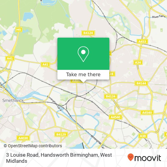 3 Louise Road, Handsworth Birmingham map