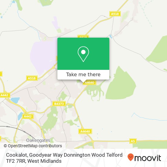 Cookalot, Goodyear Way Donnington Wood Telford TF2 7RR map