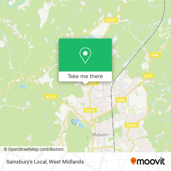 Sainsbury's Local map