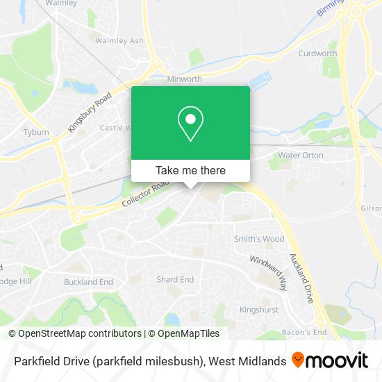 Parkfield Drive (parkfield milesbush) map