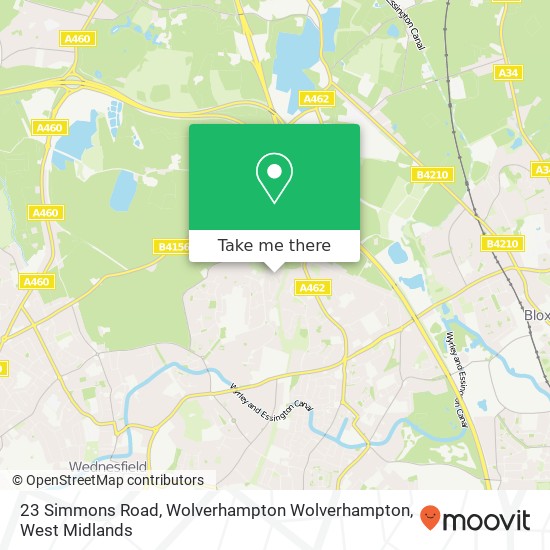 23 Simmons Road, Wolverhampton Wolverhampton map