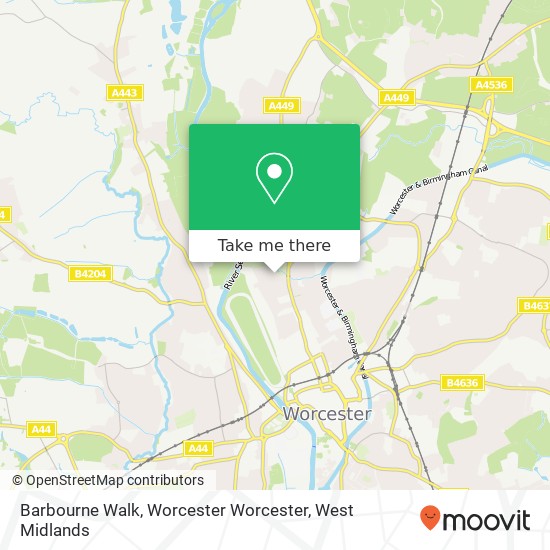 Barbourne Walk, Worcester Worcester map
