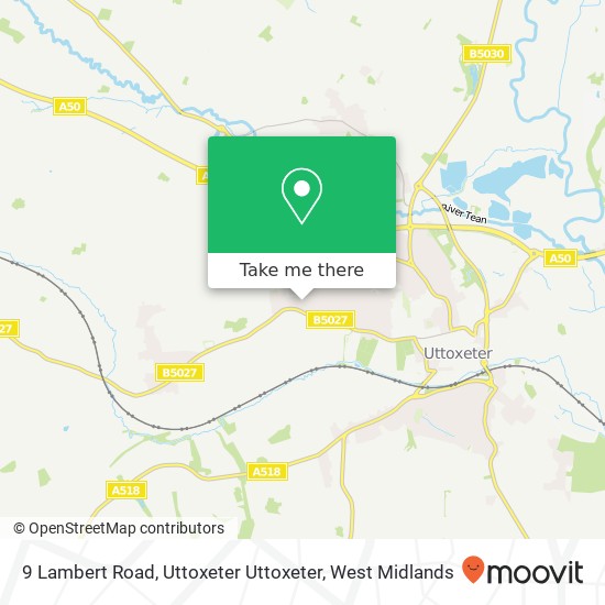 9 Lambert Road, Uttoxeter Uttoxeter map