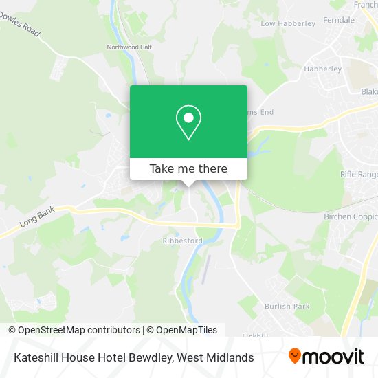 Kateshill House Hotel Bewdley map