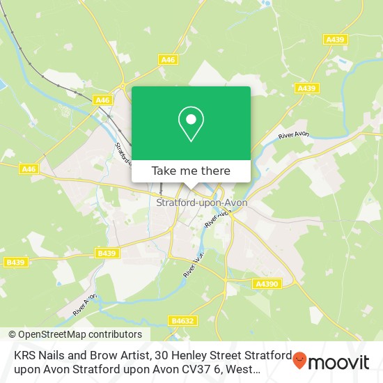 KRS Nails and Brow Artist, 30 Henley Street Stratford upon Avon Stratford upon Avon CV37 6 map