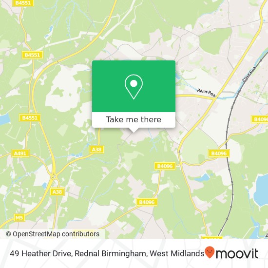 49 Heather Drive, Rednal Birmingham map