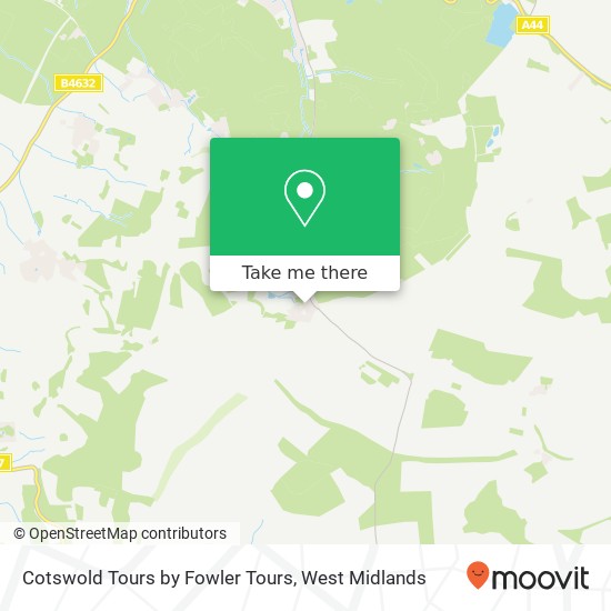 Cotswold Tours by Fowler Tours map