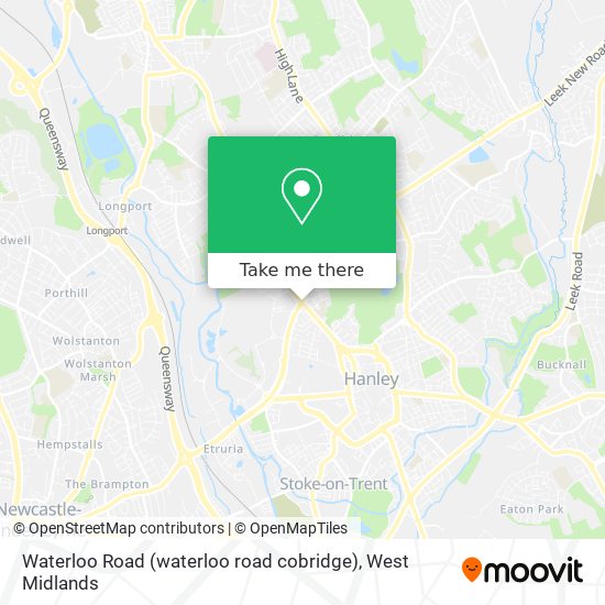 Waterloo Road (waterloo road cobridge) map