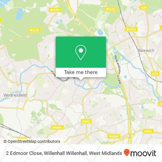 2 Edmoor Close, Willenhall Willenhall map