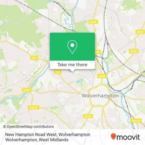 New Hampton Road West, Wolverhampton Wolverhampton map