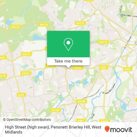 High Street (high swan), Pensnett Brierley Hill map