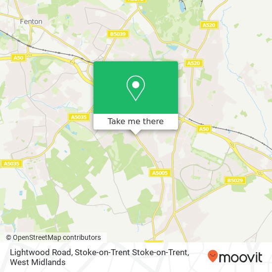Lightwood Road, Stoke-on-Trent Stoke-on-Trent map