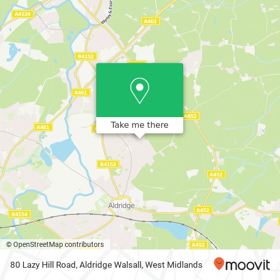 80 Lazy Hill Road, Aldridge Walsall map