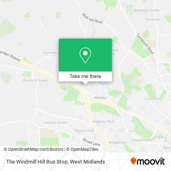 The Windmill Hill Bus Stop map