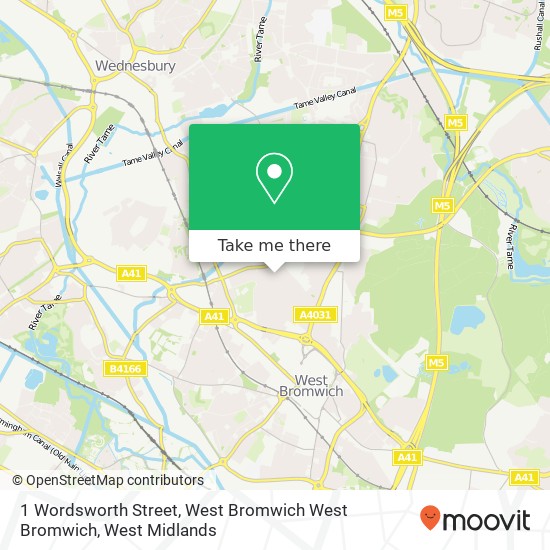 1 Wordsworth Street, West Bromwich West Bromwich map