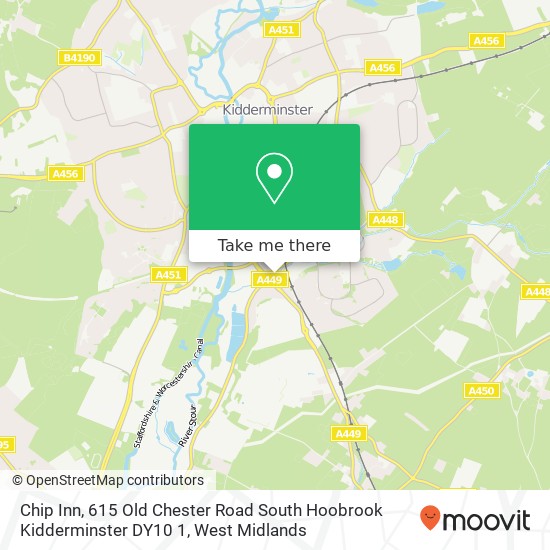 Chip Inn, 615 Old Chester Road South Hoobrook Kidderminster DY10 1 map