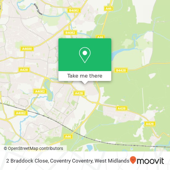 2 Braddock Close, Coventry Coventry map