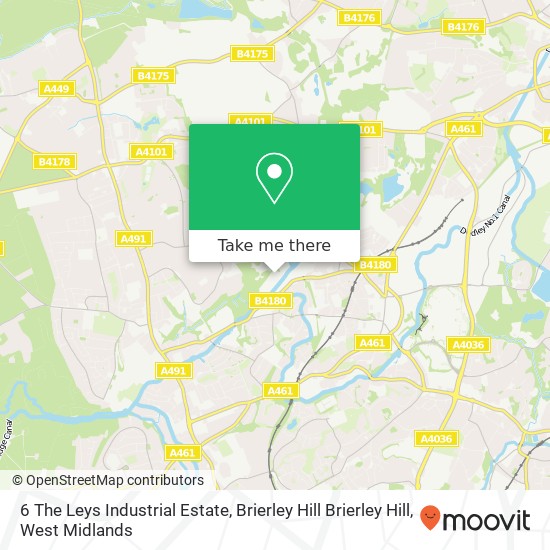 6 The Leys Industrial Estate, Brierley Hill Brierley Hill map