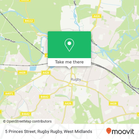 5 Princes Street, Rugby Rugby map