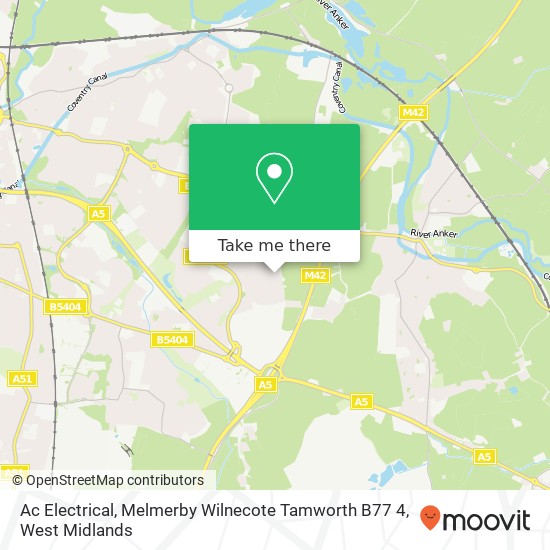 Ac Electrical, Melmerby Wilnecote Tamworth B77 4 map