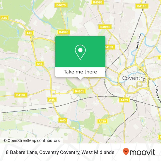 8 Bakers Lane, Coventry Coventry map