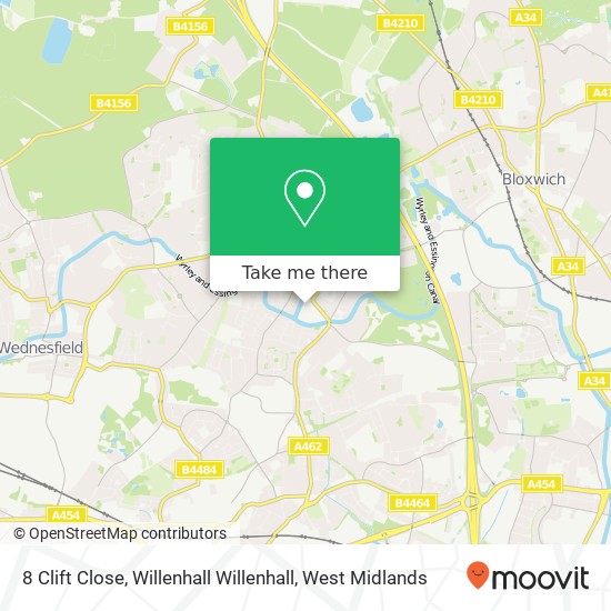 8 Clift Close, Willenhall Willenhall map