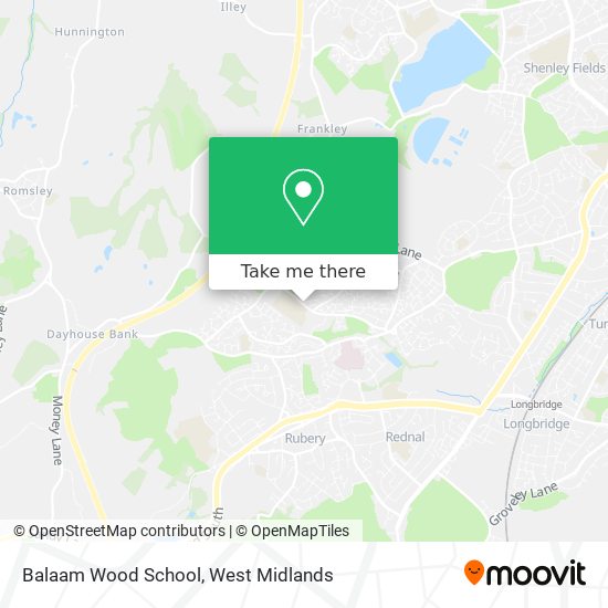 Balaam Wood School map