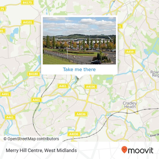 Merry Hill Centre map