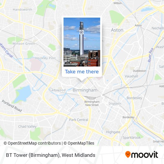 BT Tower (Birmingham) map