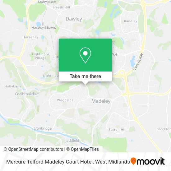 Mercure Telford Madeley Court Hotel map