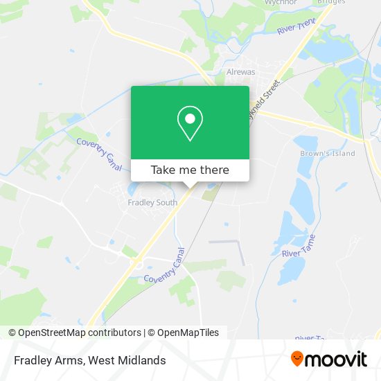 Fradley Arms map