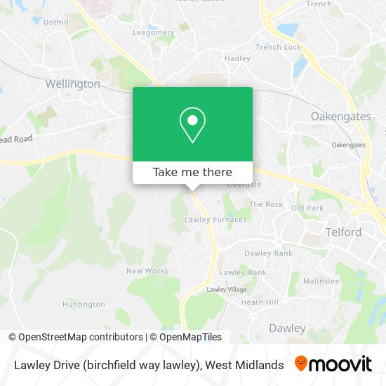 Lawley Drive (birchfield way lawley) map