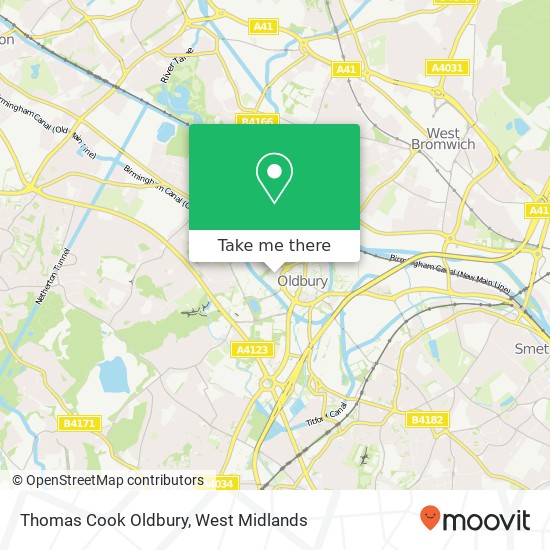 Thomas Cook Oldbury map