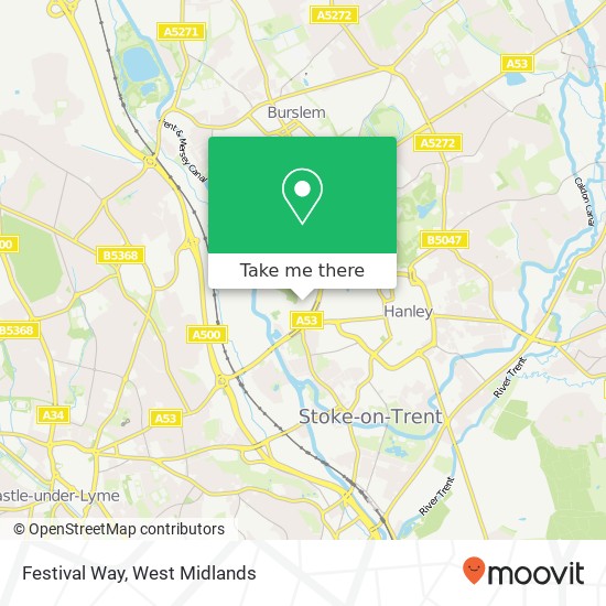 Festival Way map