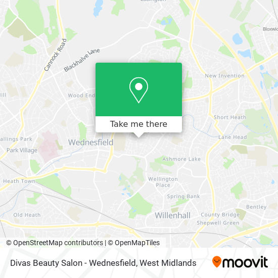 Divas Beauty Salon - Wednesfield map