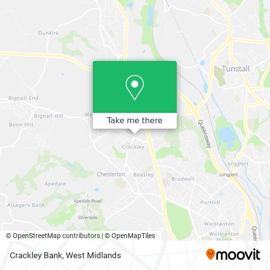 Crackley Bank map