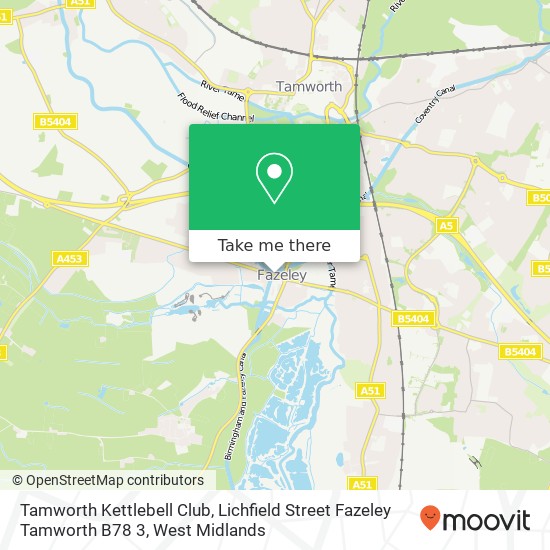 Tamworth Kettlebell Club, Lichfield Street Fazeley Tamworth B78 3 map