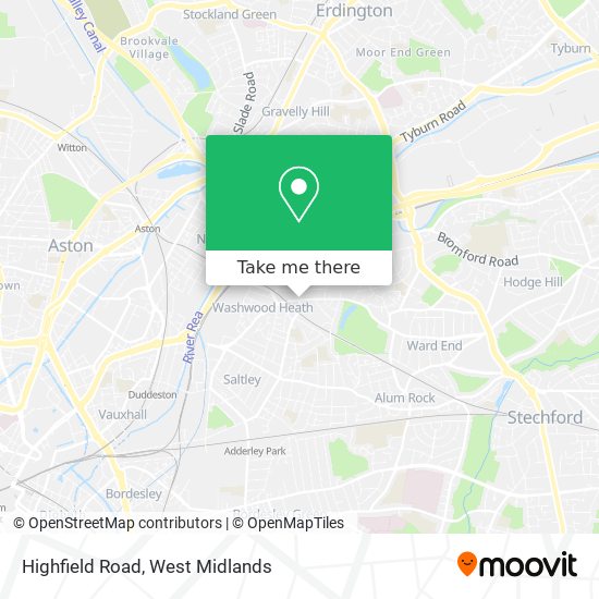 Highfield Road map
