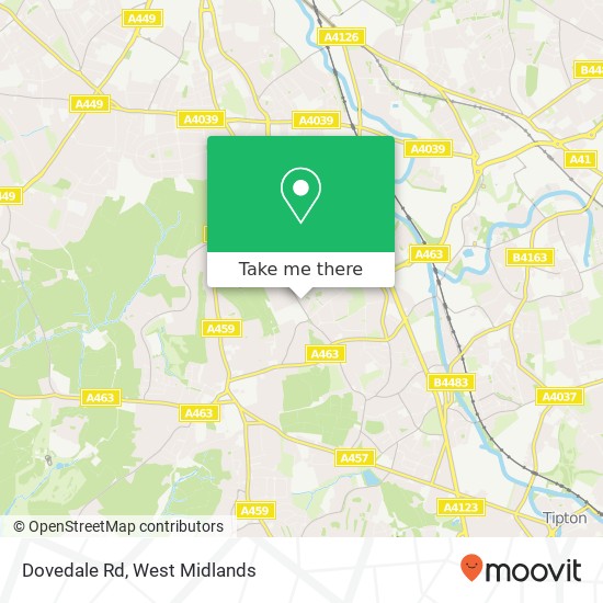 Dovedale Rd map