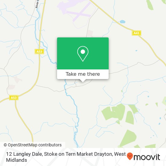 12 Langley Dale, Stoke on Tern Market Drayton map