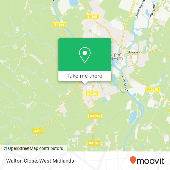 Walton Close map