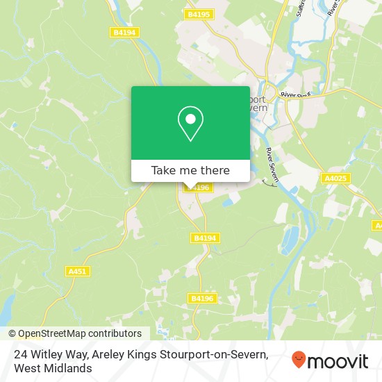 24 Witley Way, Areley Kings Stourport-on-Severn map