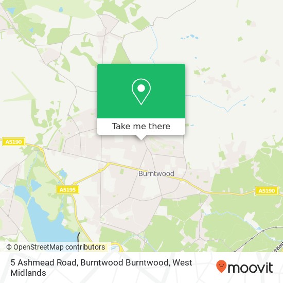 5 Ashmead Road, Burntwood Burntwood map