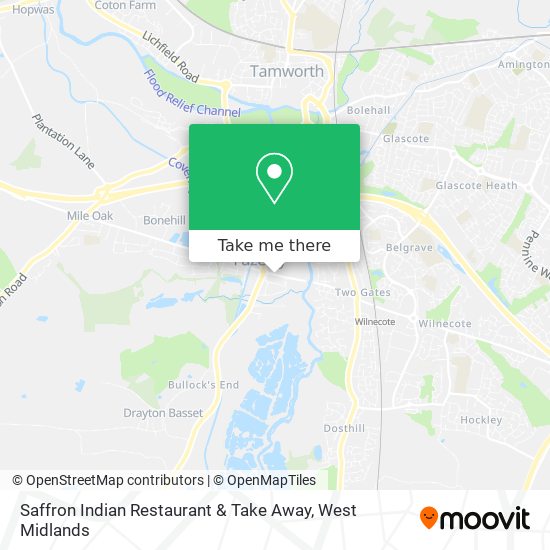 Saffron Indian Restaurant & Take Away map