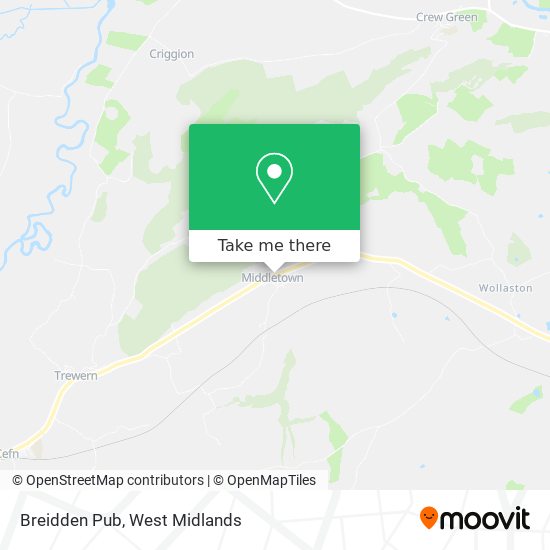 Breidden Pub map