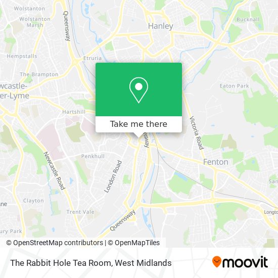 The Rabbit Hole Tea Room map