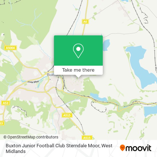 Buxton Junior Football Club Sterndale Moor map